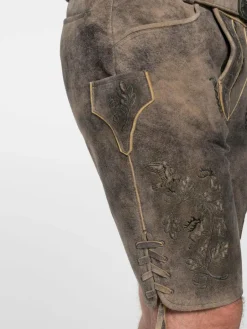 Spieth & Wenksy Hosen<Herren Lederhosen - Lederhose "Fürstenzell" braun uni