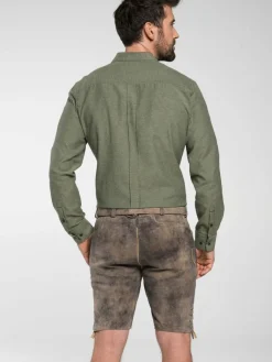 Spieth & Wenksy Hosen<Herren Lederhosen - Lederhose "Fürstenzell" braun uni