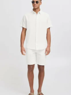 Indicode Hemden<Herren Leinenhemd - IDMonk weiß uni