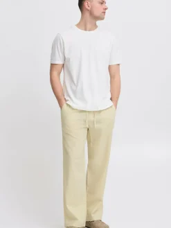 BLEND Hosen<Herren Leinenhose - BHVOLKER beige uni