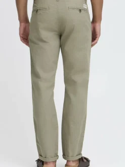 Herren Solid Hosen>Herren Leinenhose - SDLoran