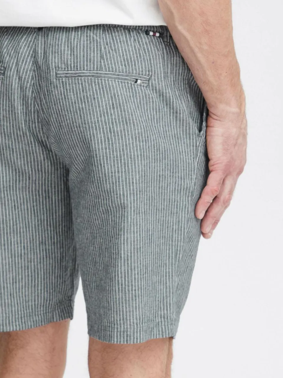 FQ1924 Hosen<Herren Leinenshorts - CFHenry blau gestreift