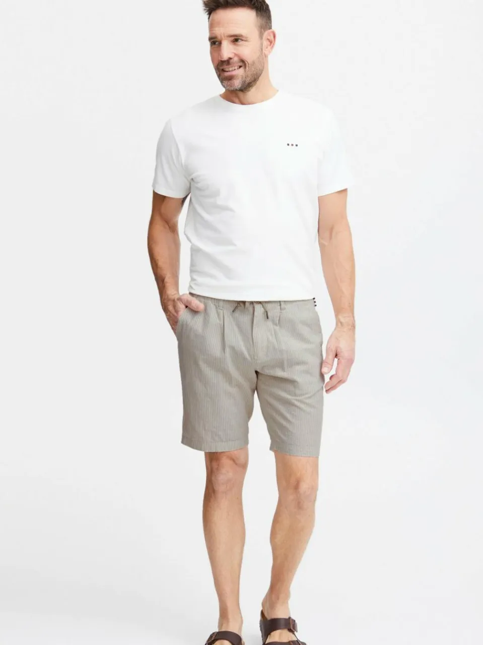 Herren FQ1924 Hosen>Herren Leinenshorts - CFHenry