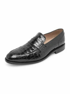 Henry Stevens Business-Schuhe<Herren Loafer – Marshall PL schwarz uni