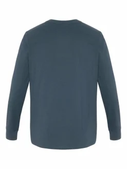 Polo Sylt Shirts<Herren Longsleeve marine blau uni
