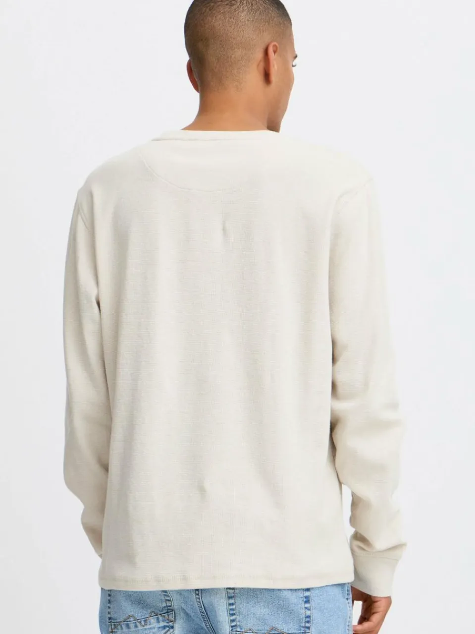 BLEND Shirts<Herren Longsleeve - BHTee beige uni