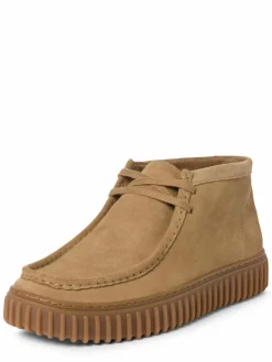Clarks Boots & Stiefeletten<Herren Mokassins aus Leder - Torhill Hi camel uni
