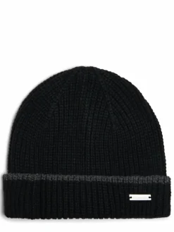 Nils Sundström Mützen & Caps<Herren Mütze schwarz uni
