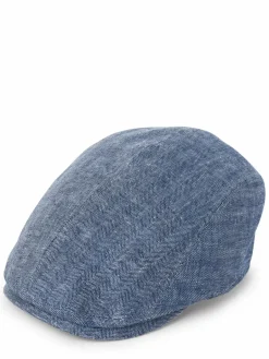 Göttmann Mützen & Caps<Herren Mütze aus Leinen - Jackson blau gemustert