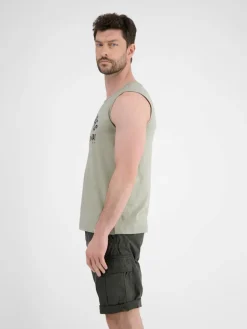 LERROS Shirts<Herren Muskelshirt grau uni