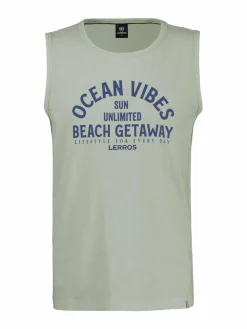 LERROS Shirts<Herren Muskelshirt grau uni