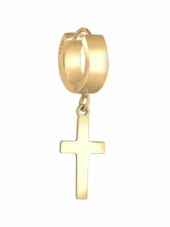 KUZZOI Schmuck<Herren Ohrringe gold uni