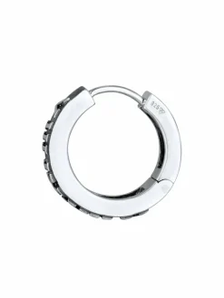 KUZZOI Schmuck<Herren Ohrringe silber uni