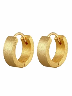 KUZZOI Schmuck<Herren Ohrringe gold uni