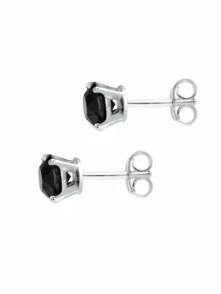 KUZZOI Schmuck<Herren Ohrringe schwarz uni