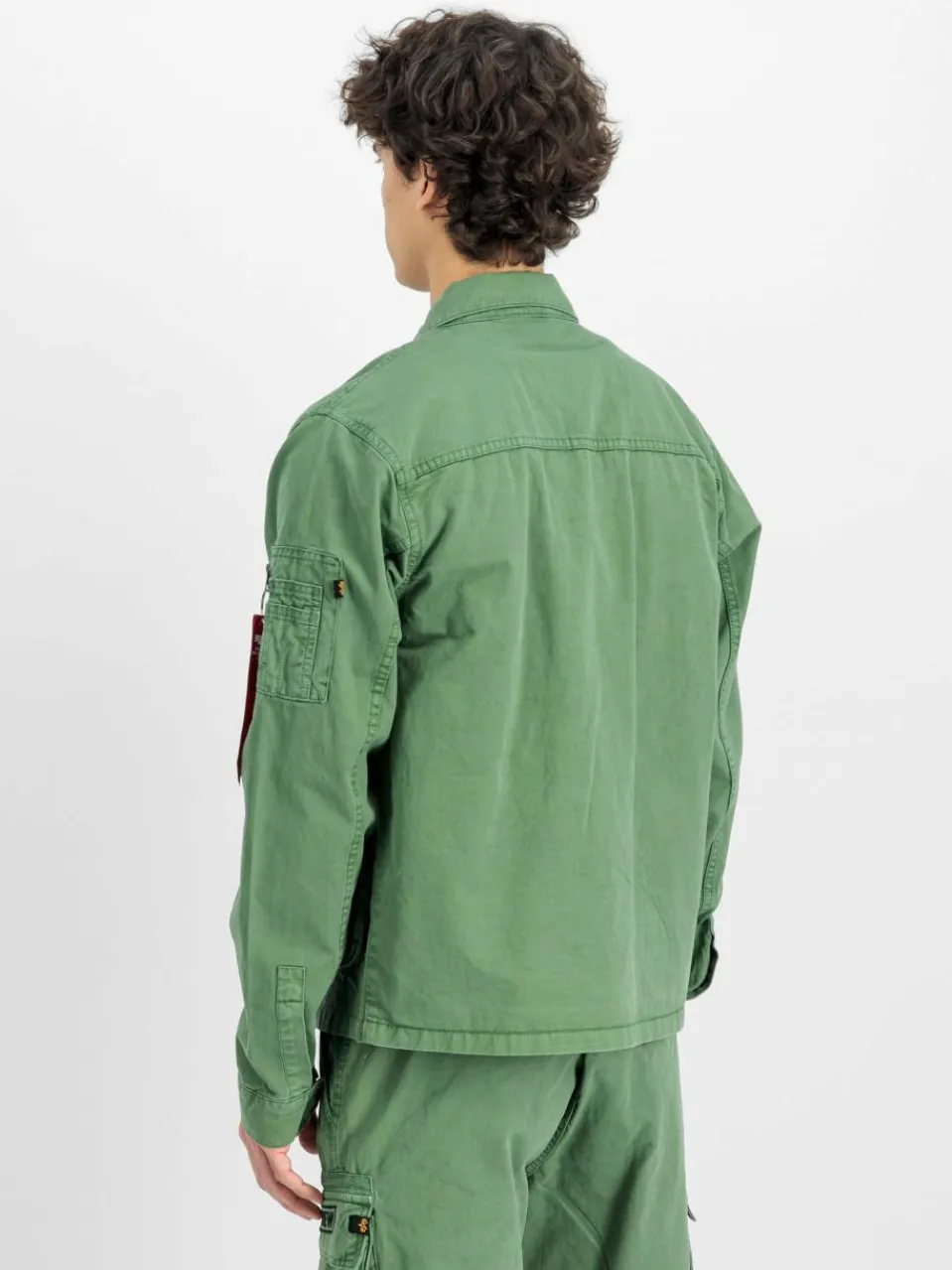 Alpha Industries Hemden<Herren Overshirt grau uni