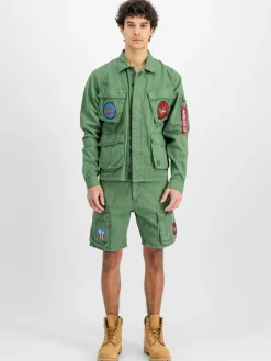 Alpha Industries Hemden<Herren Overshirt grau uni