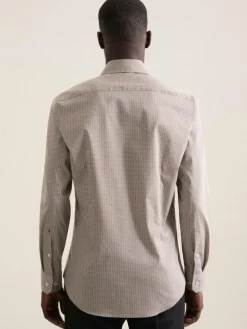 Herren Seidensticker Hemden>Herren Performance-Hemd - Slim Langarm