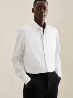 Seidensticker Hemden<Herren Performance-Hemd - X-Slim Langarm weiß uni