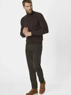 Redpoint Hosen<Herren 5-Pocket Hose - MILTON Straight Fit oliv uni