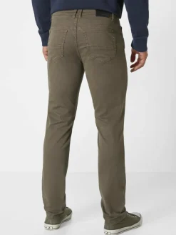 Paddock`s Jeans<Herren 5-Pocket Hose - PIPE Slim Fit braun uni