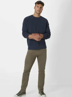 Paddock`s Jeans<Herren 5-Pocket Hose - PIPE Slim Fit braun uni