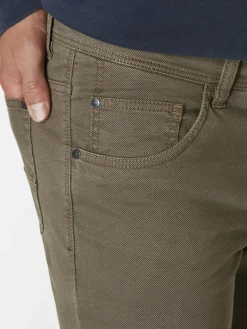 Paddock`s Jeans<Herren 5-Pocket Hose - PIPE Slim Fit braun uni