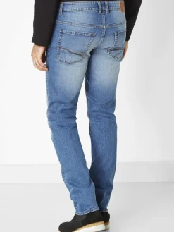 Redpoint Jeans<Herren 5-Pocket Jeans - Barrie Modern-fit medium stone uni