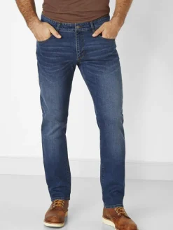 Redpoint Jeans<Herren 5-Pocket Jeans - Barrie Modern-fit dark stone uni