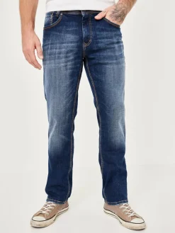 Paddock`s Jeans<Herren 5-Pocket Jeans - BEN Regular Fit blau uni