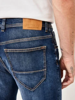 Paddock`s Jeans<Herren 5-Pocket Jeans - BEN Regular Fit blau uni