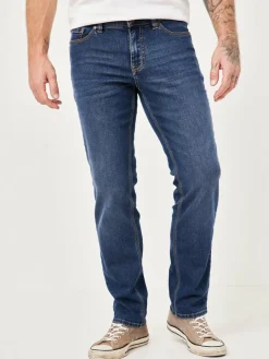 Paddock`s Jeans<Herren 5-Pocket Jeans - PIPE Slim Fit blau uni