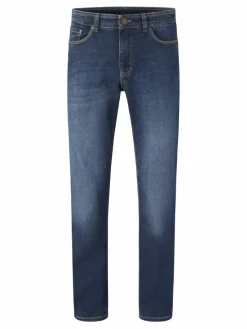 Paddock`s Jeans<Herren 5-Pocket Jeans - PIPE Slim Fit blau uni