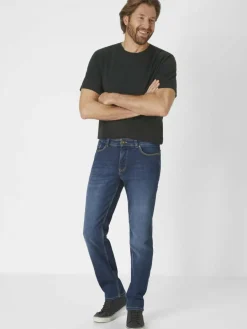 Paddock`s Jeans<Herren 5-Pocket Jeans - PIPE Slim Fit blau uni