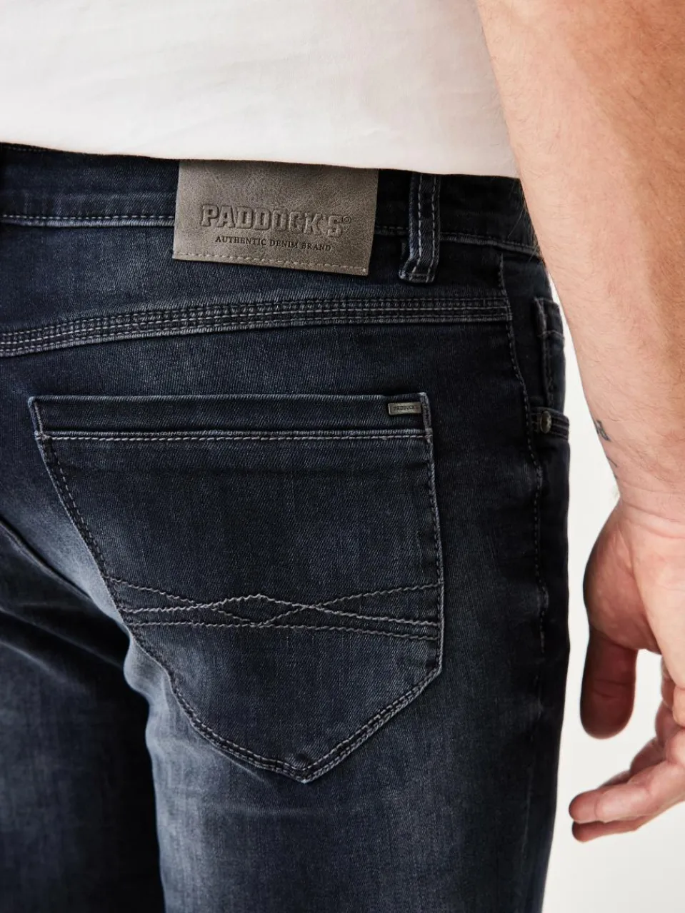 Herren Paddock`s Jeans>Herren 5-Pocket Jeans - PIPE Slim Fit