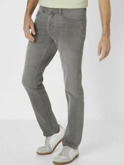 Paddock`s Jeans<Herren 5-Pocket Jeans - PIPE Slim Fit grau uni