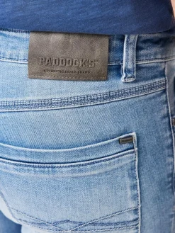 Paddock`s Jeans<Herren 5-Pocket Jeans - PIPE Slim Fit bleached uni