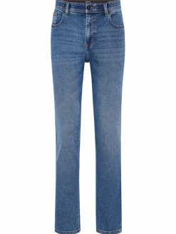 Redpoint Jeans<Herren 5-Pocket Jeans - TORONTO Straight Fit light stone uni