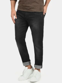 Indicode Jeans<Herren 5-Pocket-Jeans - IDQuebec schwarz uni