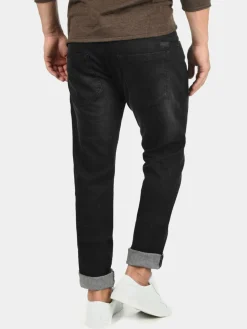 Indicode Jeans<Herren 5-Pocket-Jeans - IDQuebec schwarz uni