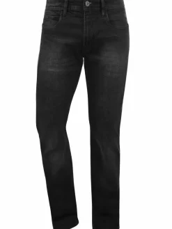 Indicode Jeans<Herren 5-Pocket-Jeans - IDQuebec schwarz uni