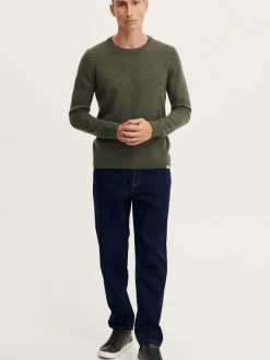 Herren Solid Jeans><noscript><img width=