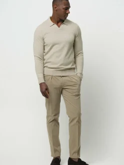 Profuomo Pullover & Strickjacken<Herren Polo sand uni