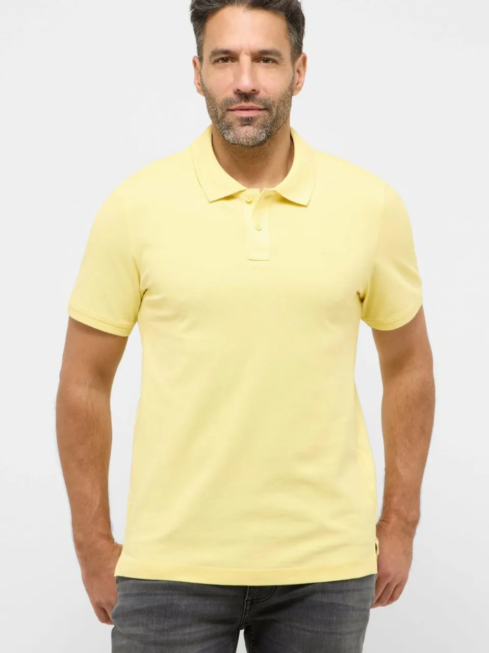 Mustang Poloshirts<Herren Polo gelb uni