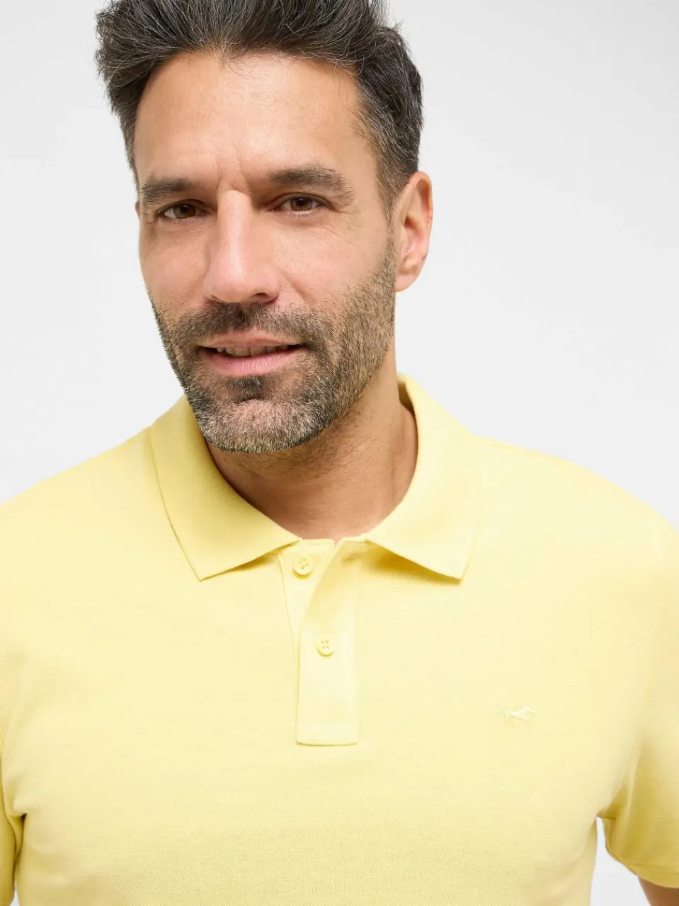 Mustang Poloshirts<Herren Polo gelb uni