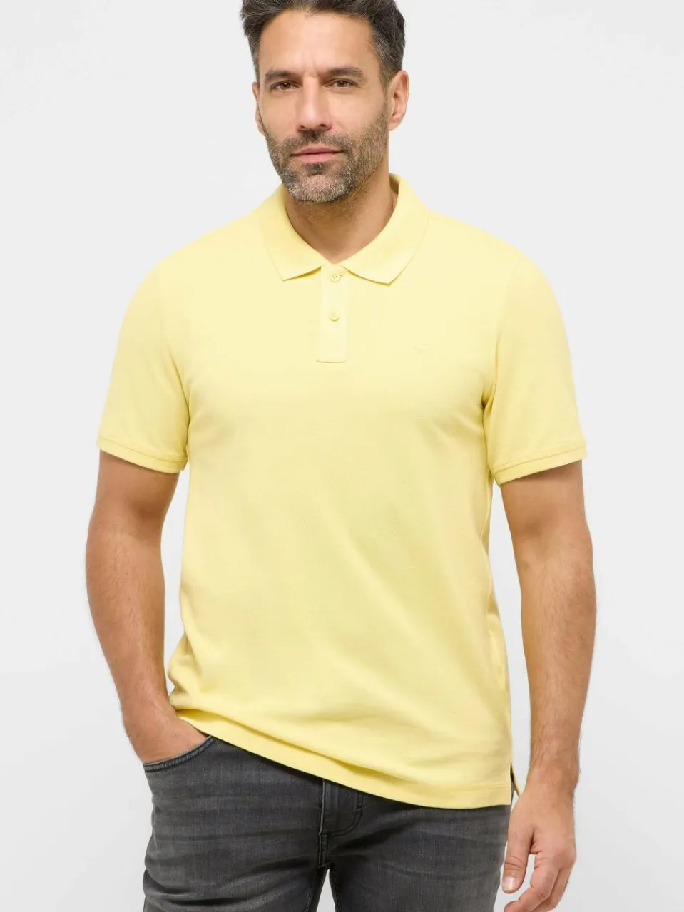 Mustang Poloshirts<Herren Polo gelb uni