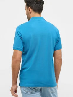 Mustang Poloshirts<Herren Polo blau uni