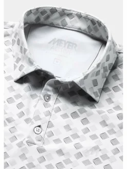 MEYER Poloshirts<Herren Polo - Phil weiß bedruckt