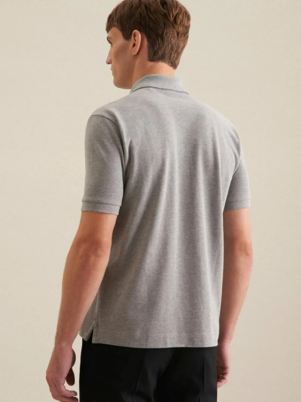 Seidensticker Poloshirts<Herren Polo - Uni grau uni