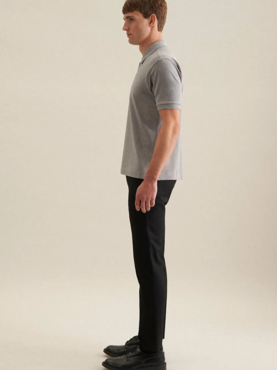 Seidensticker Poloshirts<Herren Polo - Uni grau uni